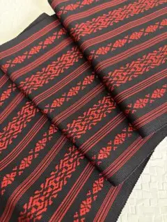 本場筑前博多織 単衣 四寸浴衣帯 半幅帯 献上柄 茶 正絹 新品 ゆかた