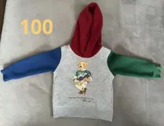 ラルフローレン　ポロベア　パーカー　裏起毛　100 3T