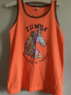 ZUMBA タンクトップ オレンジ ユニコーン柄のサムネイル
