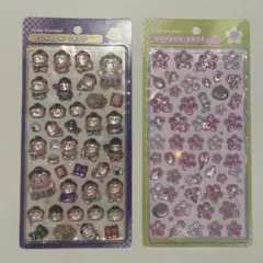 ボンボンドロップ シール　和柄 桜 お相撲さん　セット