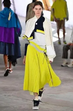sacai サカイ アシンメトリー プリーツスカート チェック 0449 - メルカリ