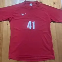MIZUNO ミズノ　サッカー練習着　トレーニングウェア Tシャツ　レッド