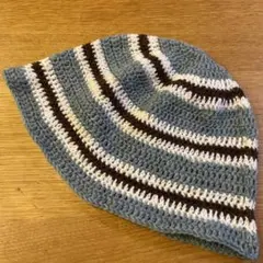 88 クロシェハット バケットハット クラッシャーハット 手編み　バケハ　秋冬