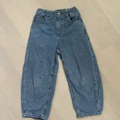 GU GIRLS バレルレッグジーンズ 130cm ブルー