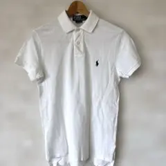 【王道】Polo Ralph Laurenラルフローレン ポロシャツ XS 白