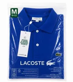 LACOSTE 青 ポロシャツ Mサイズフランス輸入新品タグあり - メルカリ
