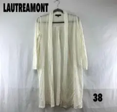 【LAUTREAMONT】シアーロングカーディガン ホワイト Mサイズのサムネイル