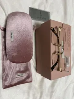 miu miu リムレスサングラス ケースポーチ付 - メルカリ