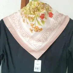 新品タグ付き シルク100% ジムトンプソン スカーフ 花柄