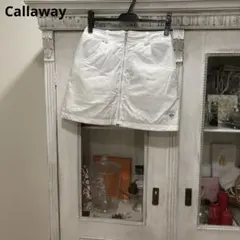 Callaway キャロウェイ スカート S ホワイト 中綿入り リバーシブル