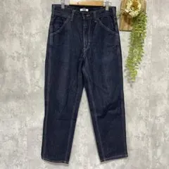 【UNIQLO U】ワイドフィット テーパードジーンズ デニムパンツ w70cm