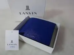 【新品/本物】LANVIN en Bleu 二つ折財布/ブルー ￥16,500-