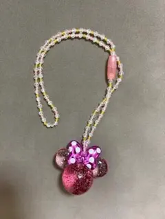 ディズニー　光るおもちゃ　ペンダント　ミニー　ネックレス