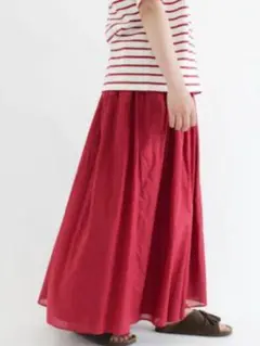 サマンサモスモス ウエストタック ギャザースカート F 未使用 ロングスカート