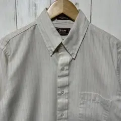 80s 90s USA製 ARROW DOVER ストライプ 長袖 シャツ