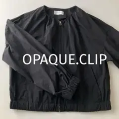OPAQUE.CLIP ノーカラー　ブルゾン　オペークドットクリップ　アウター
