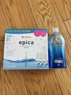 epica ソフトコンタクト洗浄保存液 300ml×3本 - メルカリ