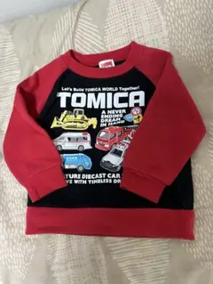 TOMICA トレーナー 90 裏起毛 秋冬☆中古