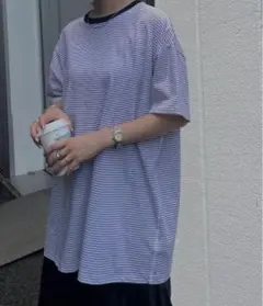 アメリヴィンテージ ベーシック Tシャツ ボーダー 美品　Mサイズのサムネイル