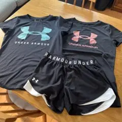 UNDER ARMOUR Tシャツ2枚とショートパンツセット