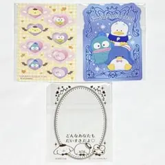 サンリオ　カード　シール　タキシードサム他　3枚セット