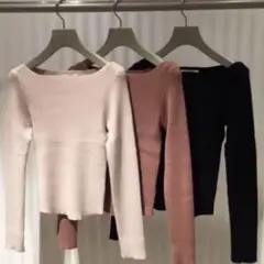 SNIDEL シンプルリブニット