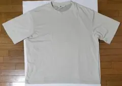 UNIQLO ユニクロ　AIRism ベージュ Tシャツ　サイズ4XL