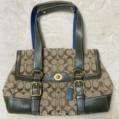 コーチ ターンロック ワンショルダーバッグ キャンバス 10619 - メルカリ