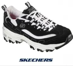 SKECHERS D.Lites ブラックホワイトディーライトメモリーフォーム
