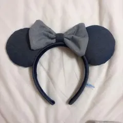 デニム風ミッキー型カチューシャ