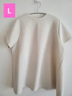 【コカ】Aライン半袖スウェットTシャツ オフホワイト　Lサイズ