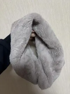 ネックウォーマー グレー スヌード