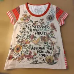 As know as de base 半袖Tシャツ 花柄 鳥柄 ボーダーのサムネイル