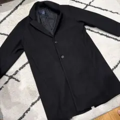 BACK NUMBER 黒 チェスターコート M