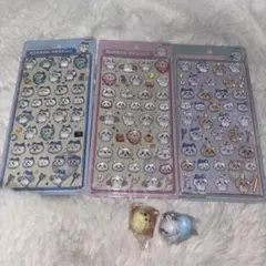 ちいかわ 正規品 ボンボンドロップ シール 3種セット マスコット付き