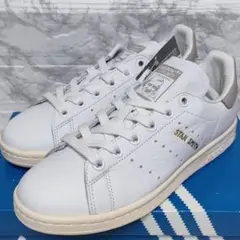 アディダス スタンスミス 本革 ホワイト/グレー S75075 24.5㎝ STAN SMITH アディダス オリジナルス adidas Originals