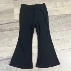 ブラック フレアパンツ 2-3Y