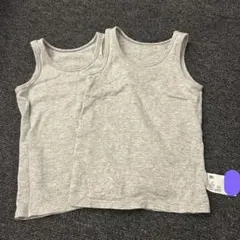 UNIQLO ベビー タンクトップ 90cm 2枚セット グレー