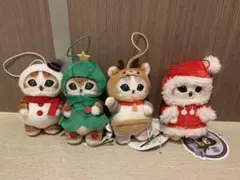 モフサンド クリスマスにゃんマスコット　4種セット
