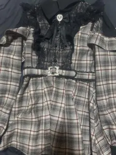 ROJITA チェック柄レースセットアップ