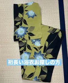 超美品 現代 コーマ地 本染 浴衣 着物 夏物 175裄68トール 黒 紫 