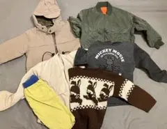 ジャケット・ブルゾン等110〜120サイズの6点セット