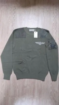 【新品未使用】AVIREX アヴィレックス コマンド セーター ニット カーキ