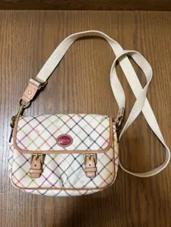 Coach コーチチェック柄ショルダーバッグ