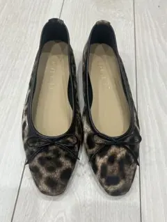 LE TALON ヒョウ柄 バレエシューズ23サイズ