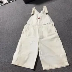 Dickies オーバーオール ホワイト サロペット 汚れあり