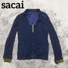 sacai サカイ ジャケット ニット生地 ドッキング メンズのサムネイル