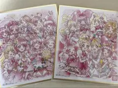 プリキュア　色紙art 20th ピンク集合2枚セットのサムネイル