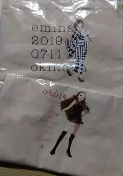 【新品未開封】安室奈美恵（emina ）エコバッグ 2種セットのサムネイル