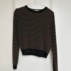 ZARA シースルラメ入り　薄手長袖